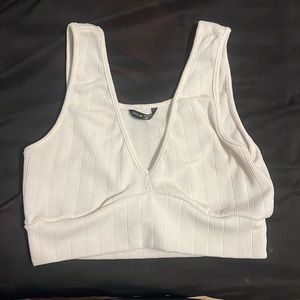White tank top cropped